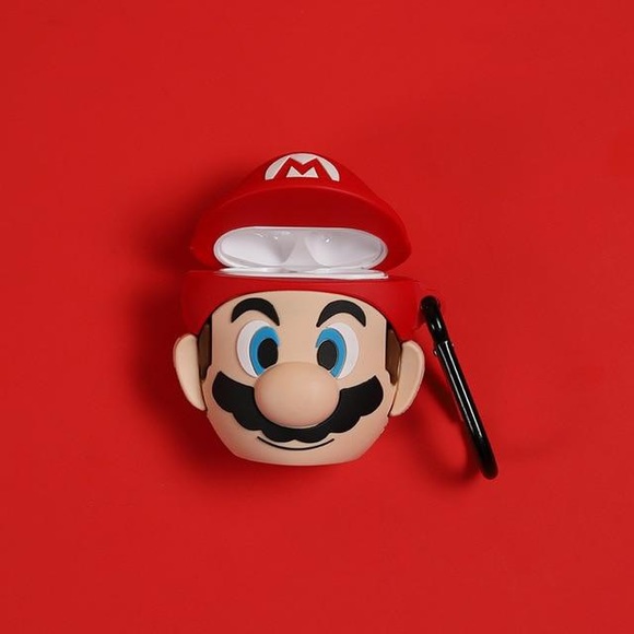 Cartoon Mario AirPods Case - Picture 1 of 3